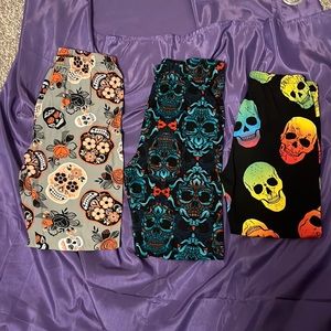 Skull Print Casual Leggings ‘She’s Got Legzz’ Brand